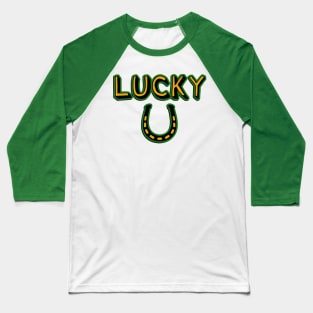 Lucky Horseshoe Baseball T-Shirt